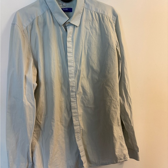 Light Gray Button-Up Shirt - Picture 1 of 3